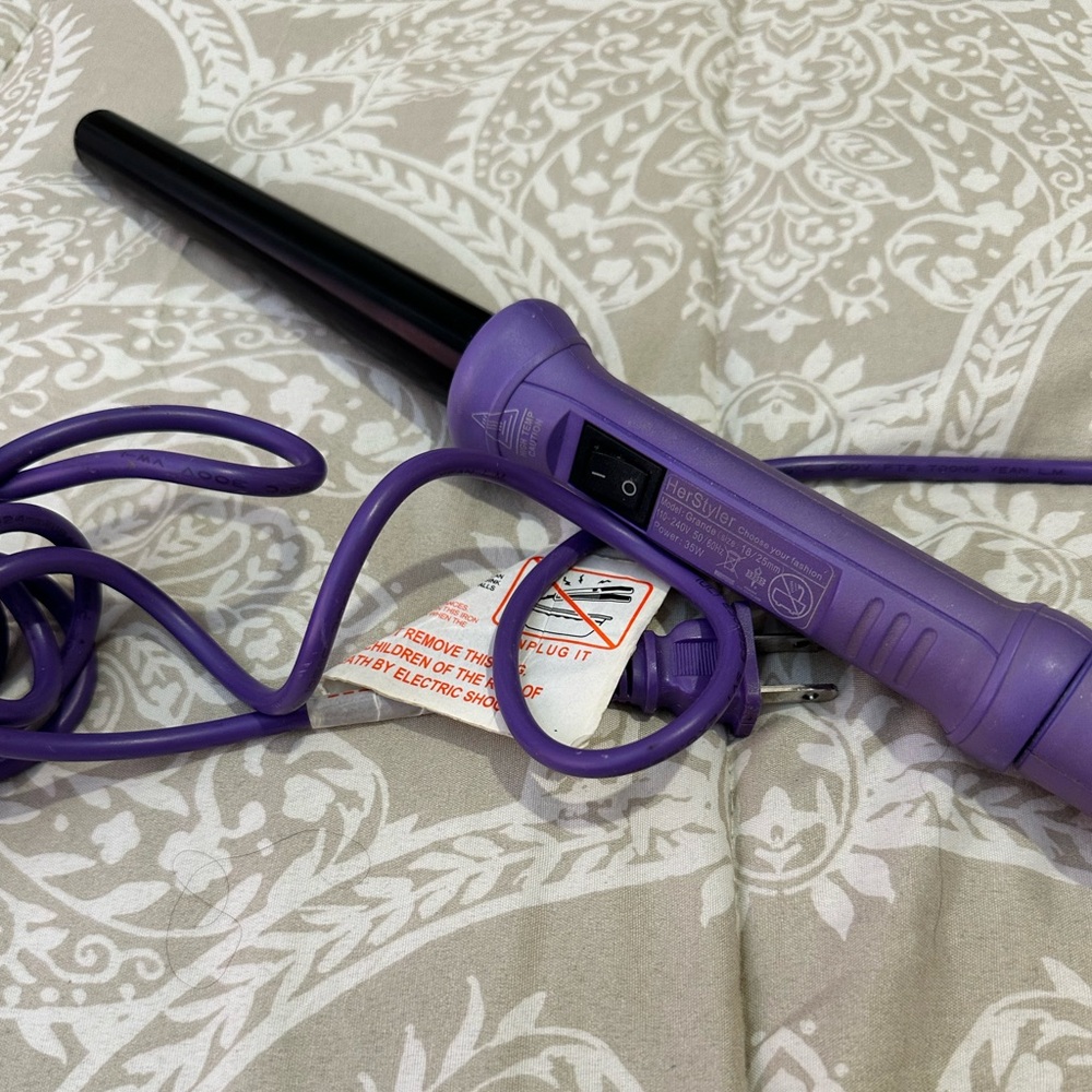 Herstyler Grande Professional Curling Wand purple